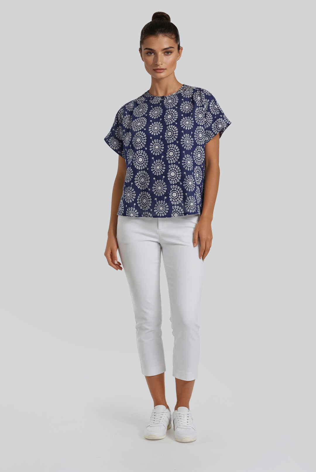 Liza Eyelet Top