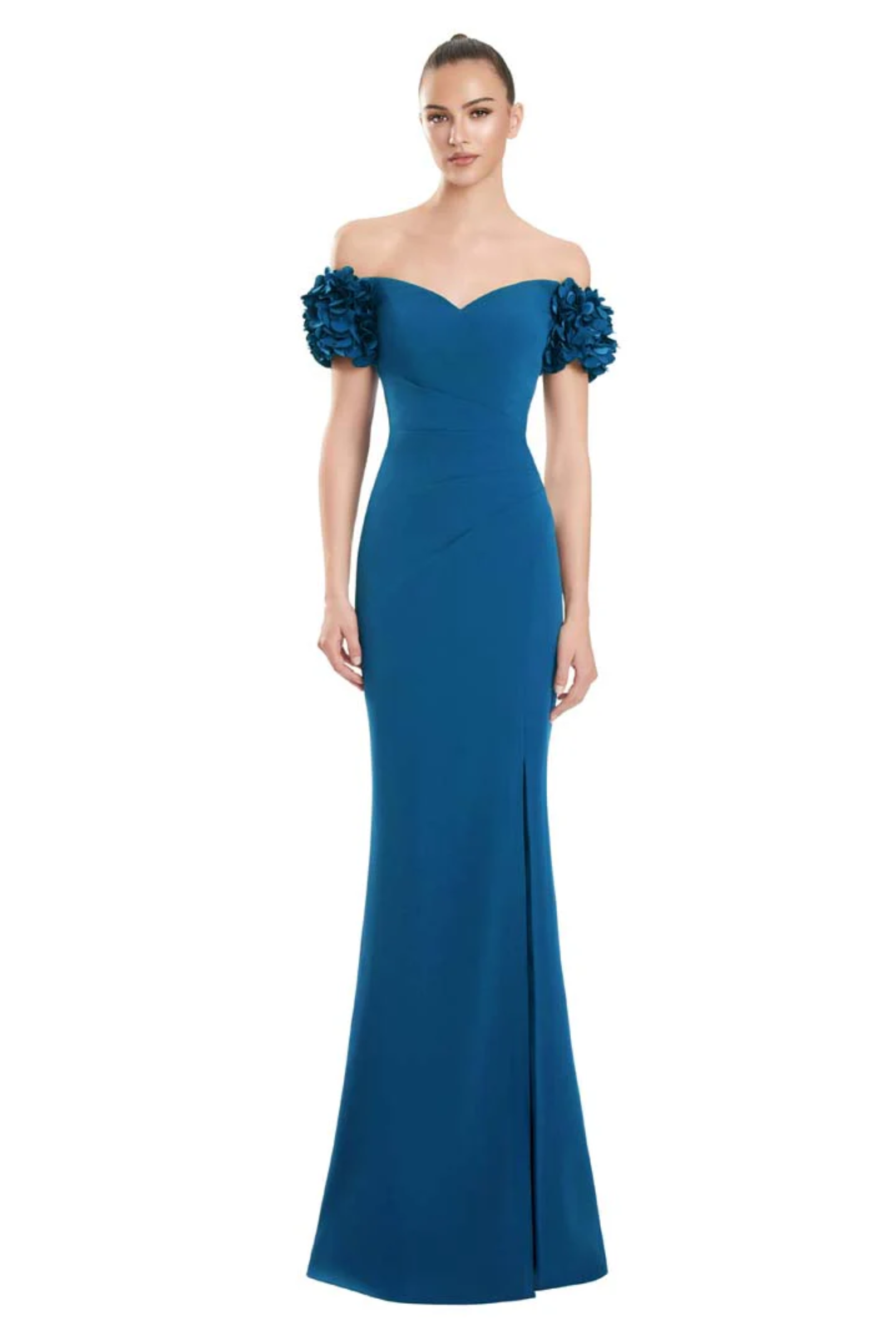 3D Petal Collar Gown