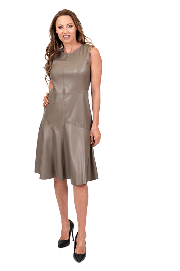 Vegan Leather Dress