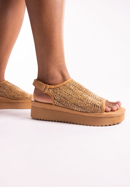 Ashwin Platform Sandal with Strap