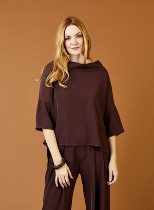 Audrey Cowl Neck Hi Lo