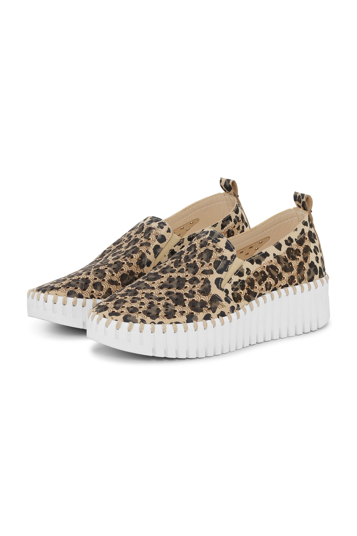 Leopard Platform Slip On