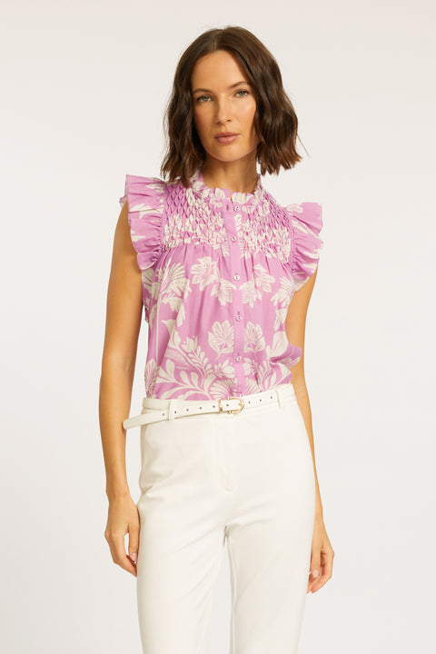 Evelyn Palm Serenade Top