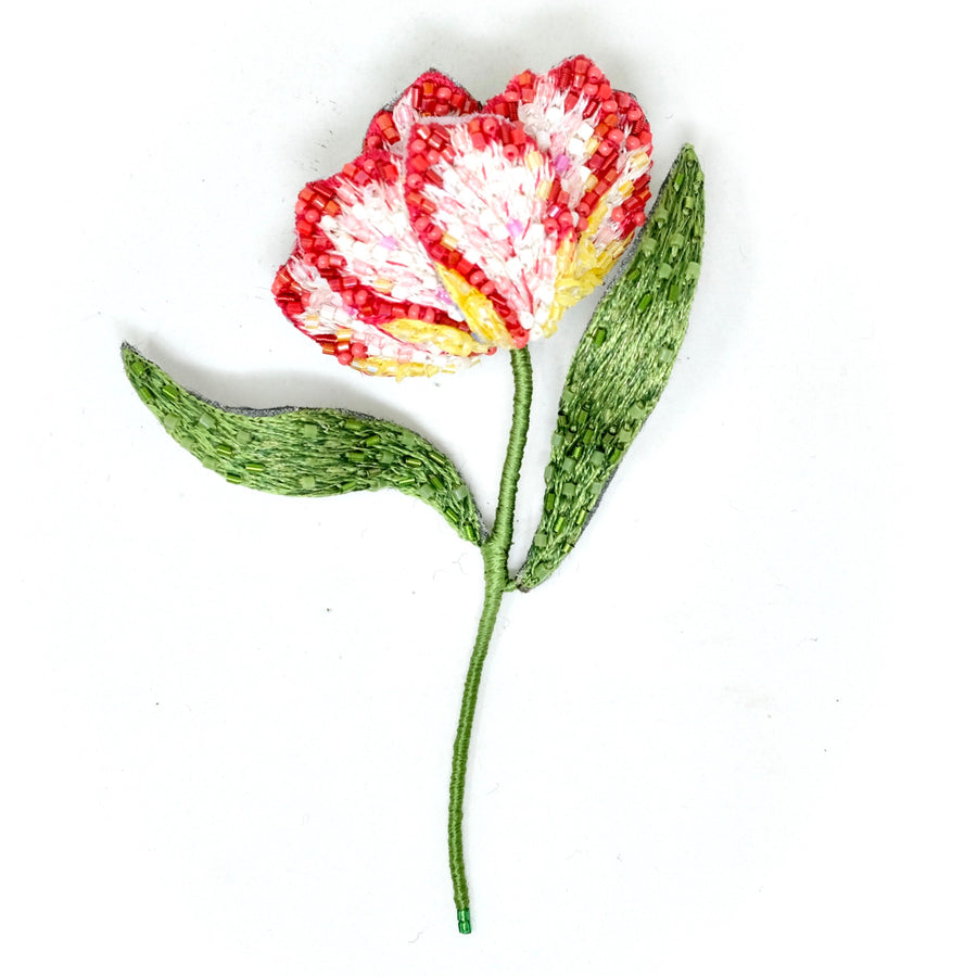 Estella Parrot Tulip Brooch