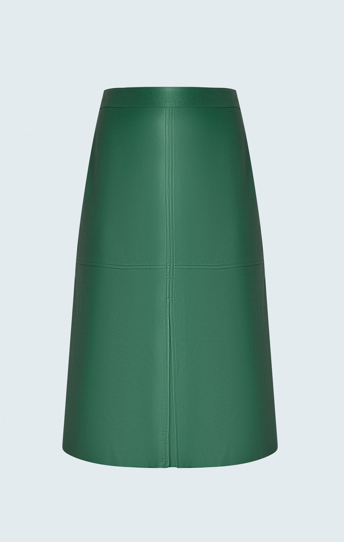 Leather A-Line Midi Skirt Iris Setlakwe