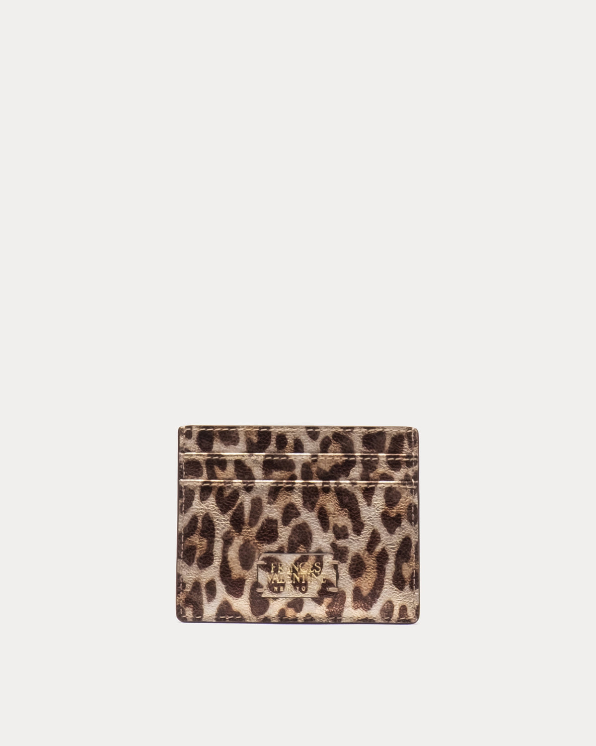 Card Case Metallic Leopard