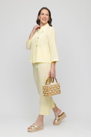 33" Chloe Seersucker Capri