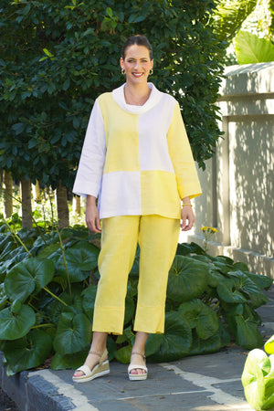 30" 2-Tone Cowl Tunic