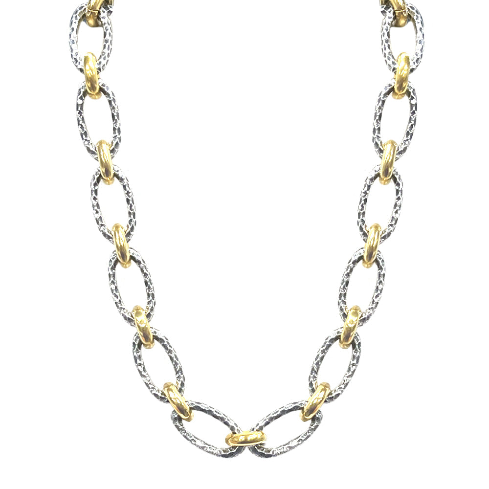 Ravelle Hammered Chain Necklace