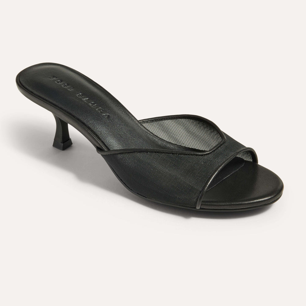 Opal Mesh Slide Kitten Heel