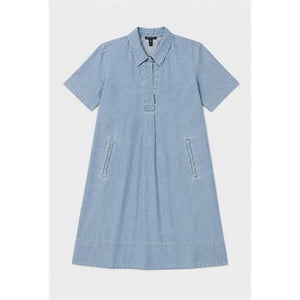 Classic Collar Knee-Length Elbow Dress