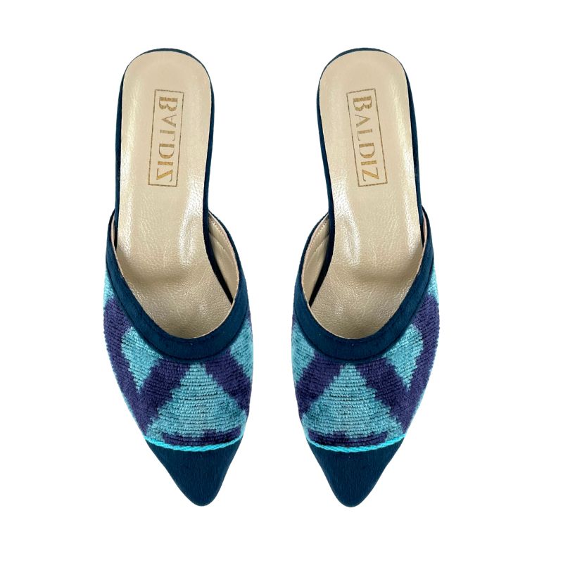 Valentina Pointed Toe Two Tone Slide