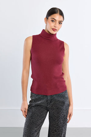 Thin Sleeveless Turtleneck