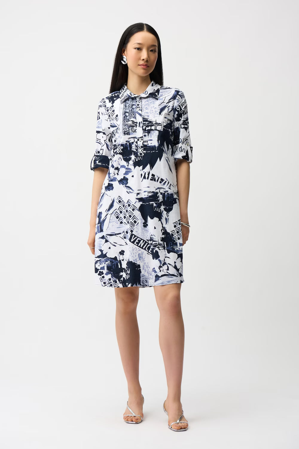 Floral Shirt Dress With Buttons