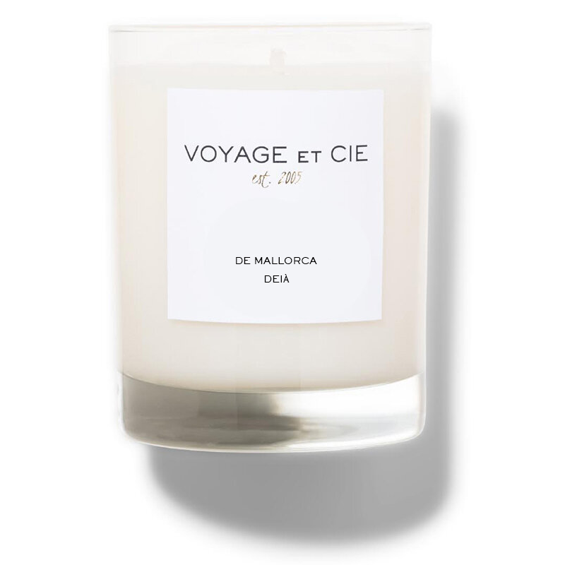 4" 1-Wick Mallorca Black Box Candle Voyage et Cie