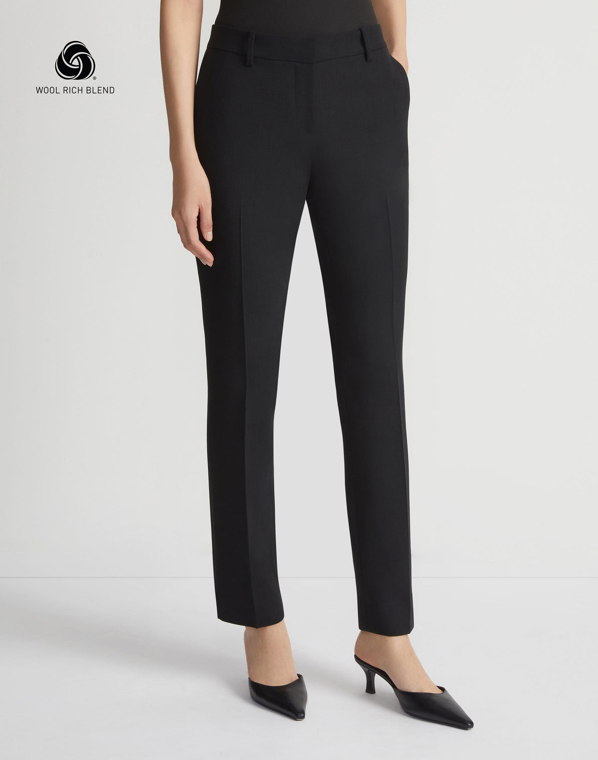 Responsible Wool Double Face Manhattan Cigarette Pant