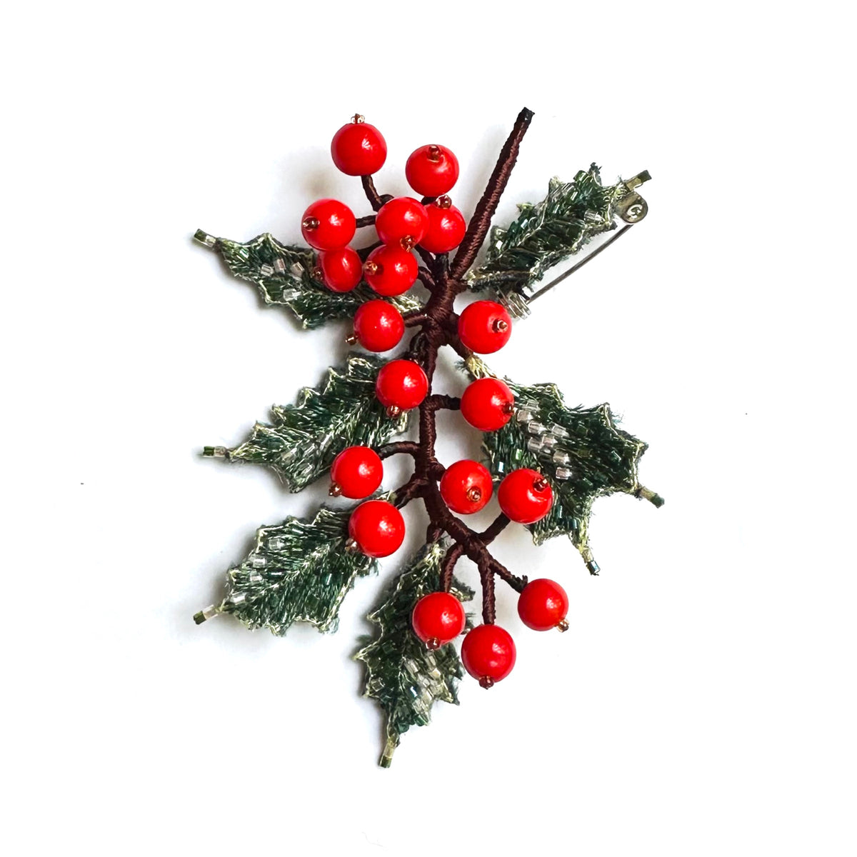 Blessed Holly Brooch Pin - Trovelore