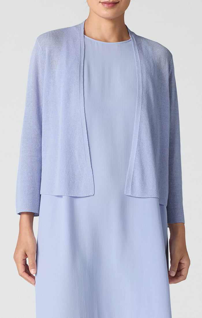 Organic Linen Cotton Cropped Cardigan
