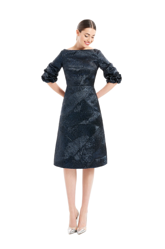 Nº 1654 - 3/4 Puff Sleeve Gown Alexander by Daymor