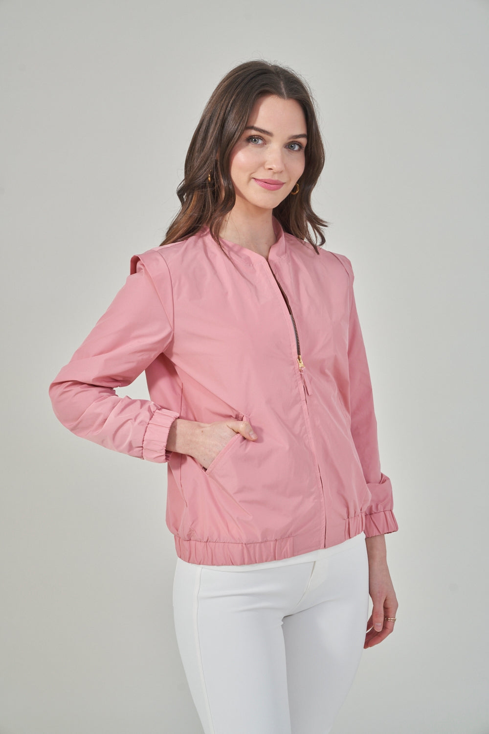 Bomber Jacket with Gold Zipper Lilli Sucré