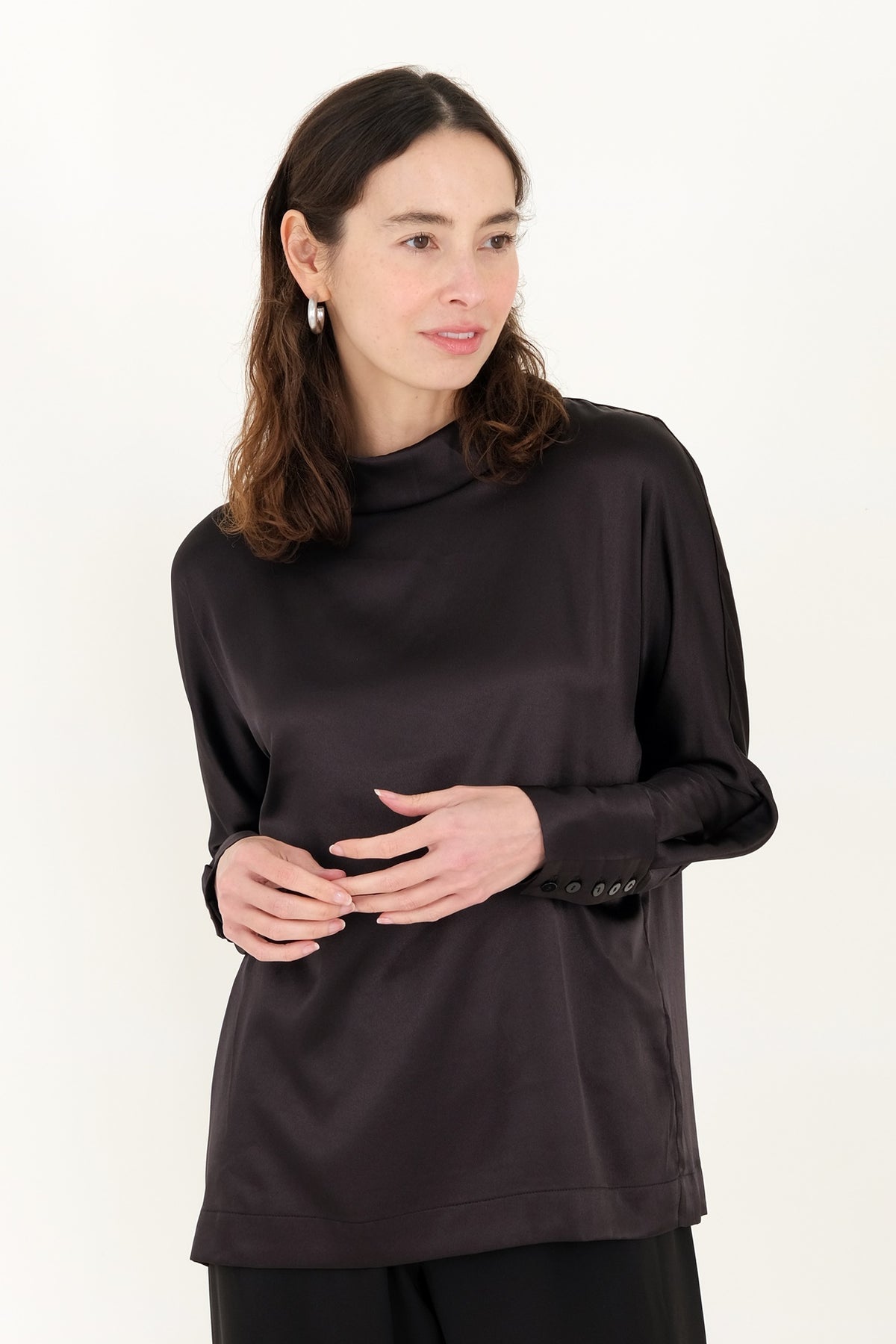 26" Button Cuff Dolman Top Lilli Sucré