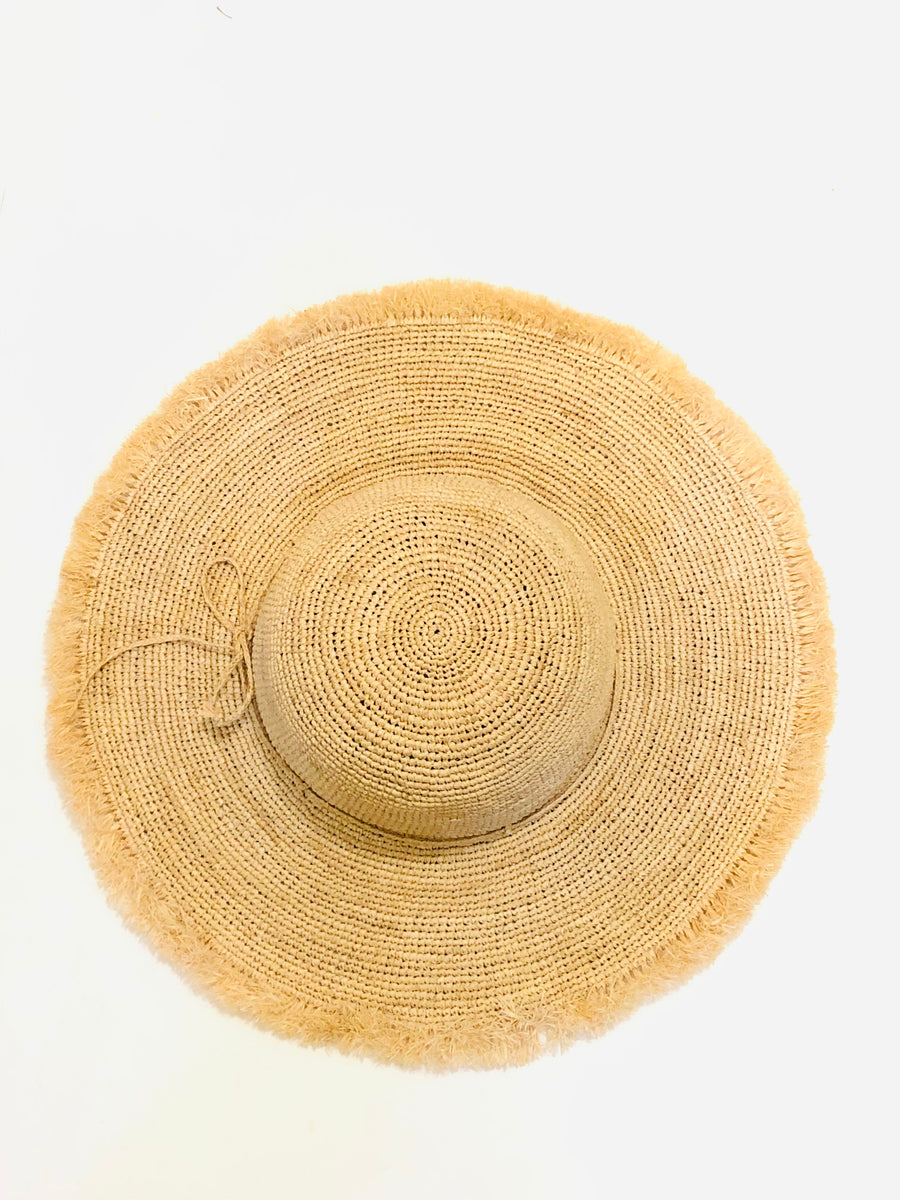 Straw Hat with Fringe Edge SHEBOBO