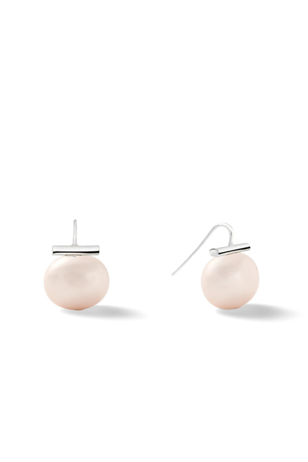 Classic Medium Pebble Pearl Earrings Catherine Canino Jewelry