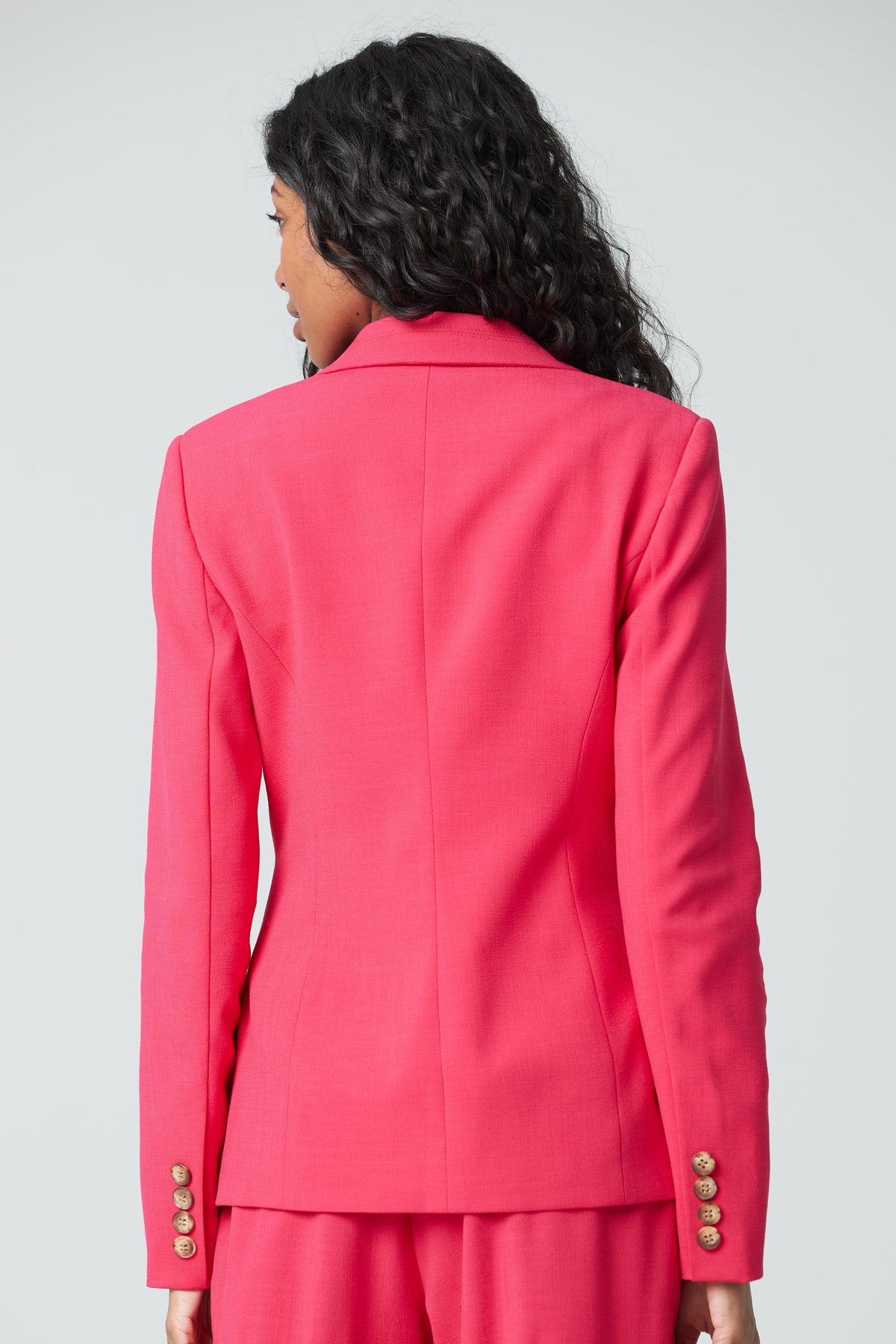 One Button Weave Jacket Iris Setlakwe