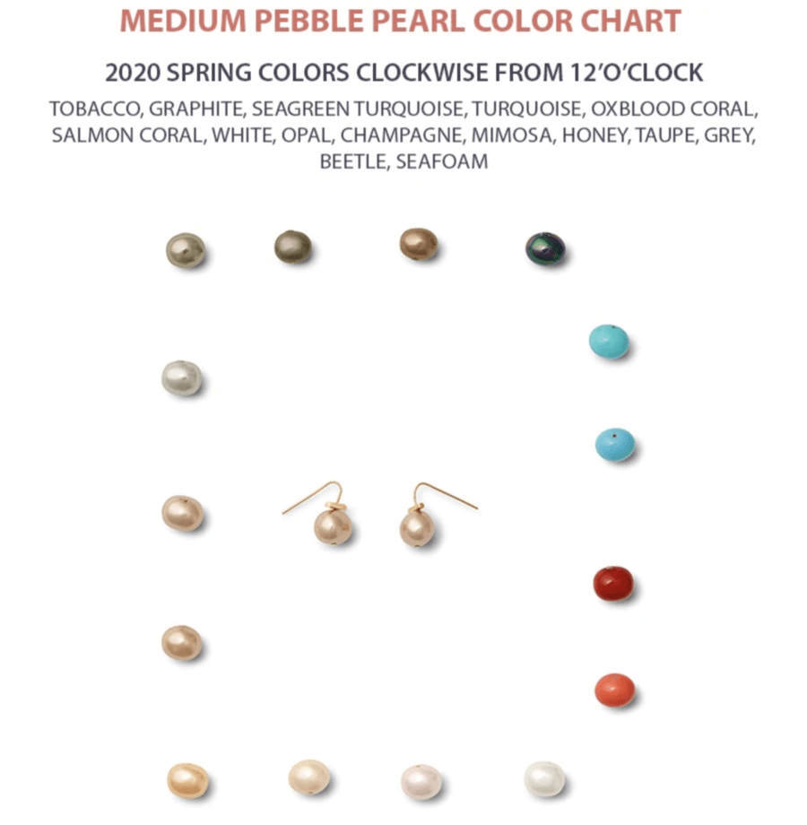 Classic Medium Pebble Pearl Earrings Catherine Canino Jewelry